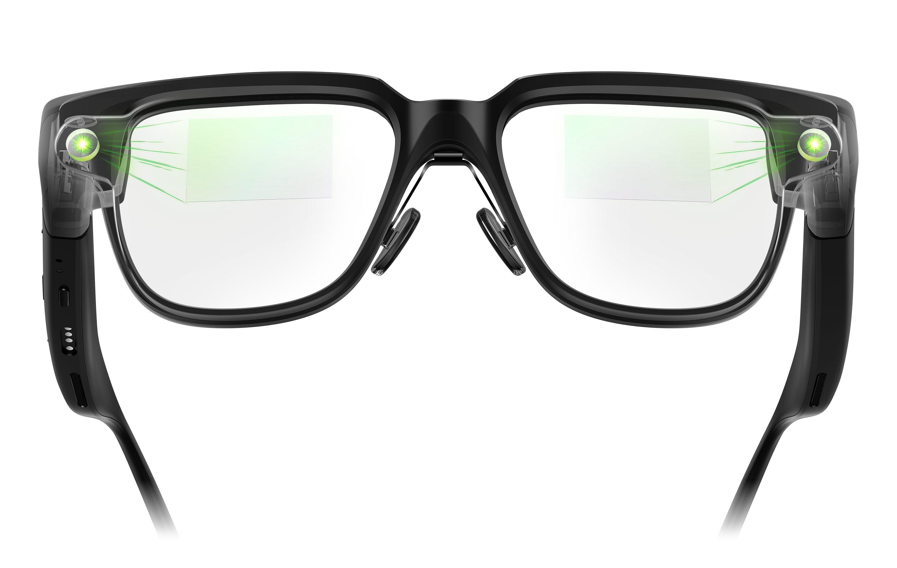 What are some wireless glasses that show captions or text in front of my eyes?